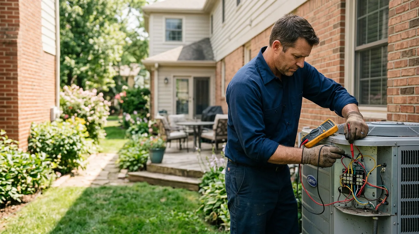 HVAC technician working near Mooers Forks, NY